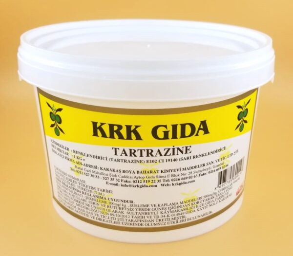 KRK GIDA RENKLENDİRİCİ SARI (TARTRAZİNE) (E 102) 1KG
