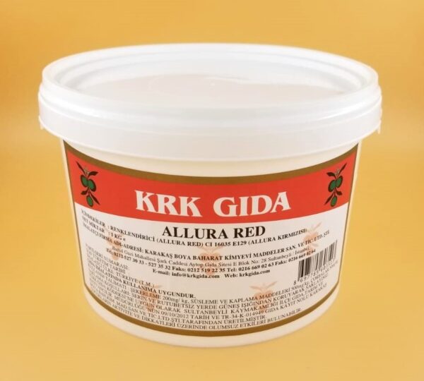 KRK GIDA RENKLENDİRİCİ KIRMIZI (ALLURA RED) (E 129) 1KG