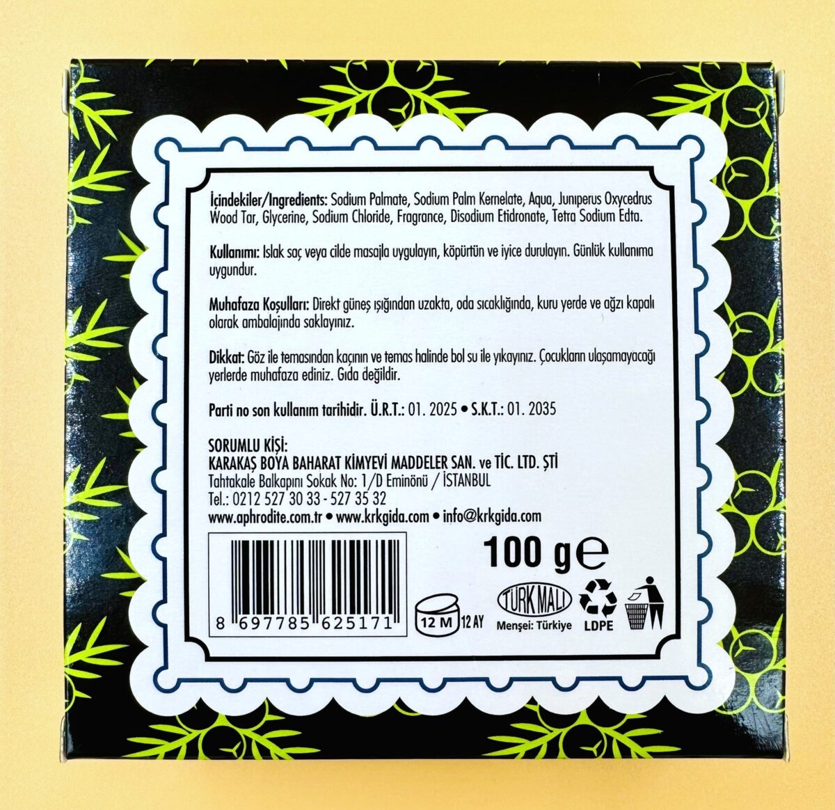 AFRODİT ARDIÇ KATRANLI SABUN - Görsel 5
