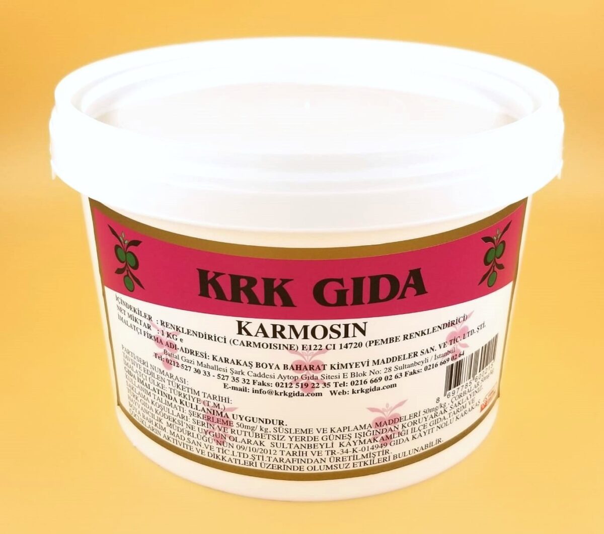 KRK GIDA RENKLENDİRİCİ PEMBE (CARMOISINE) (E 122) 1KG - Görsel 1