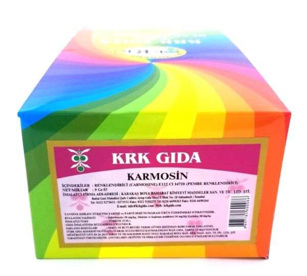 KRK GIDA RENKLENDİRİCİ PEMBE (CARMOISINE) (E 122) 9GR-48 ADET