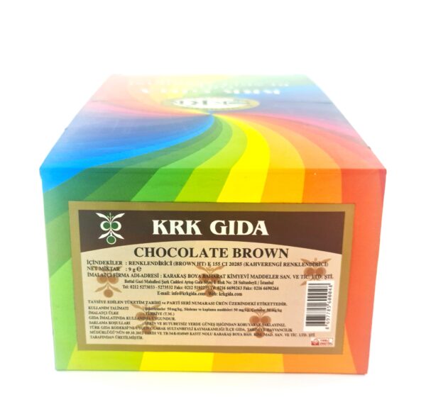 KRK GIDA RENKLENDİRİCİ KAHVERENGİ (CHOCOLATE BROWN) (BROWN HT) (E 155) 9GR-48 ADET