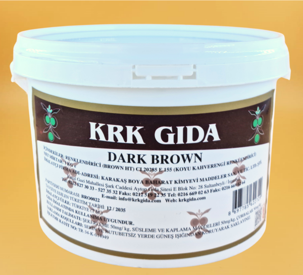 KRK GIDA RENKLENDİRİCİ KOYU KAHVERENGİ (DARK BROWN) (BROWN HT) (E 155) 1KG