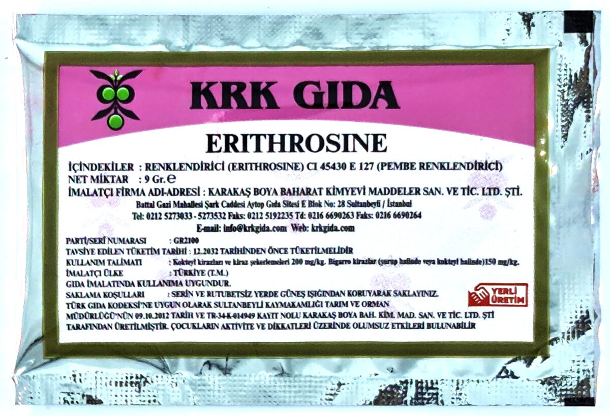 KRK GIDA RENKLENDİRİCİ PEMBE (ERYTHROSINE) (E 127) 9GR-48 ADET - Görsel 2