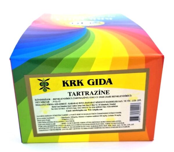 KRK GIDA RENKLENDİRİCİ SARI (TARTRAZİNE) (E 102) 9GR-48 ADET