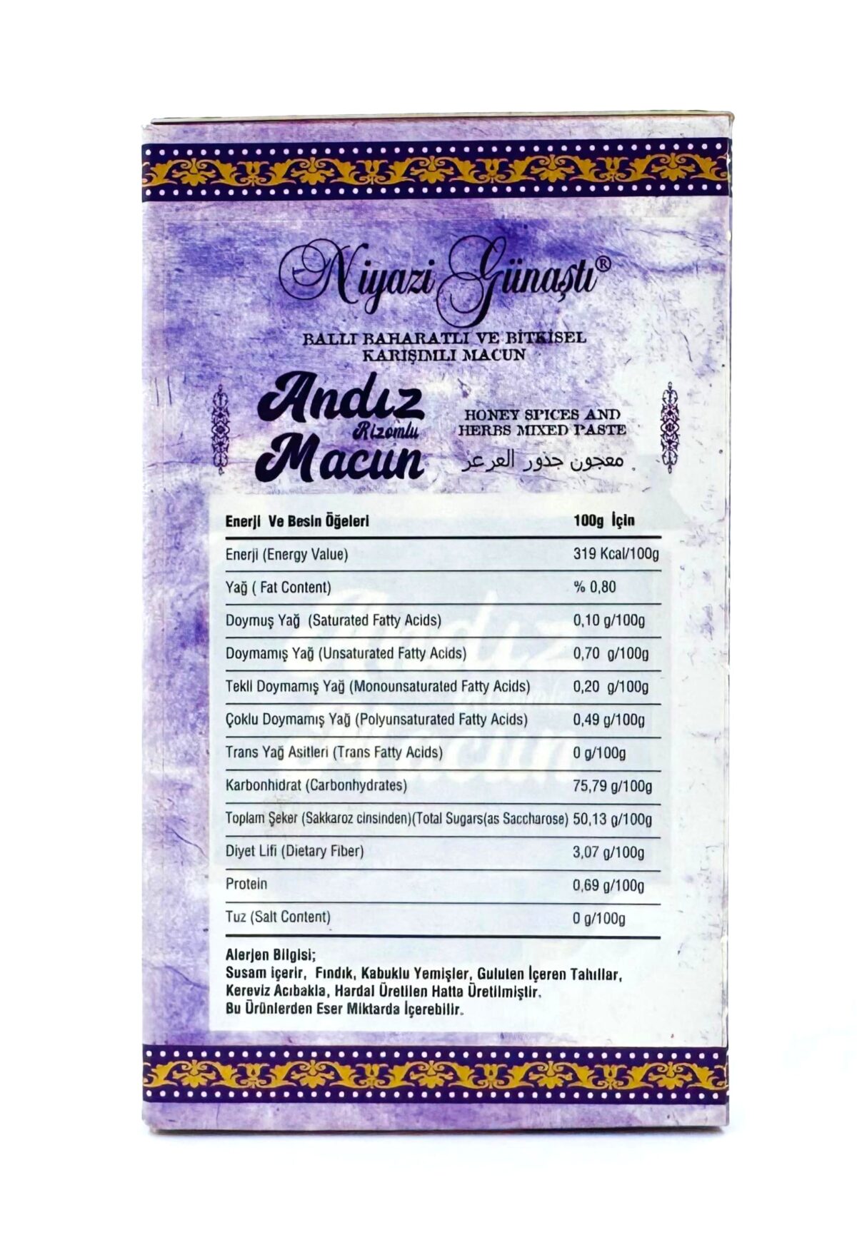 KRK GIDA ANDIZ RİZOMLU MACUN - Görsel 4