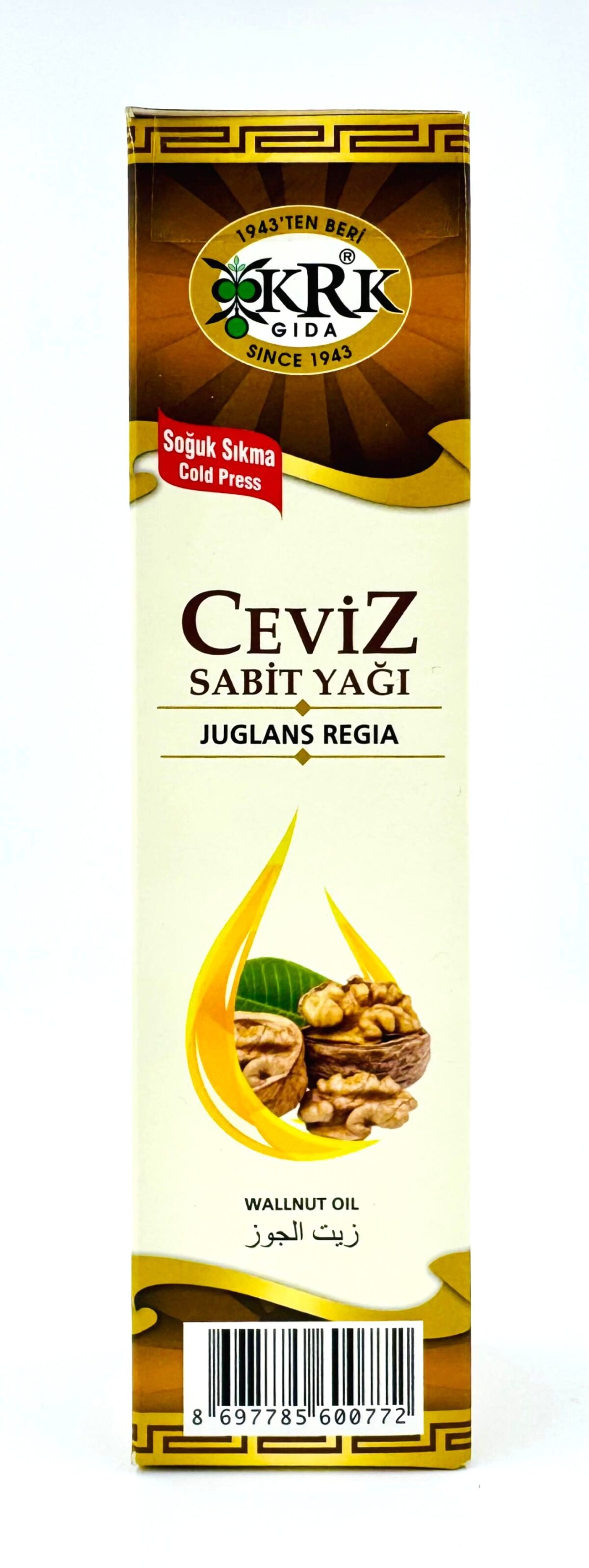 KRK GIDA CEVİZ  YAĞI 250CC - Görsel 3