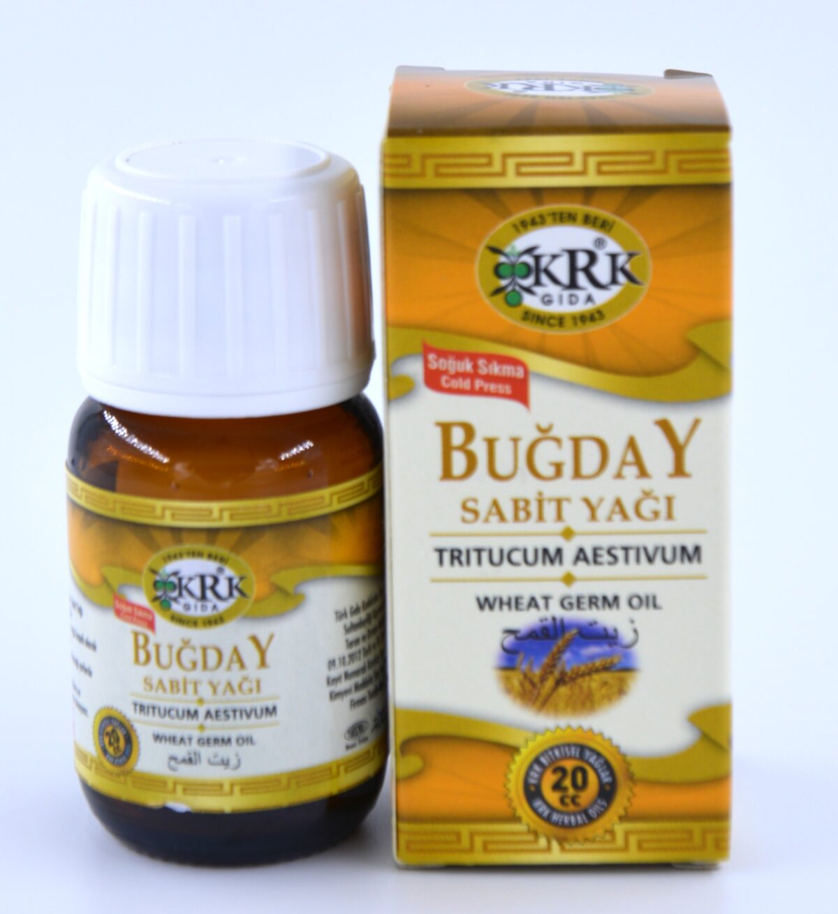 KRK GIDA BUĞDAY  YAĞI 20CC - Görsel 1