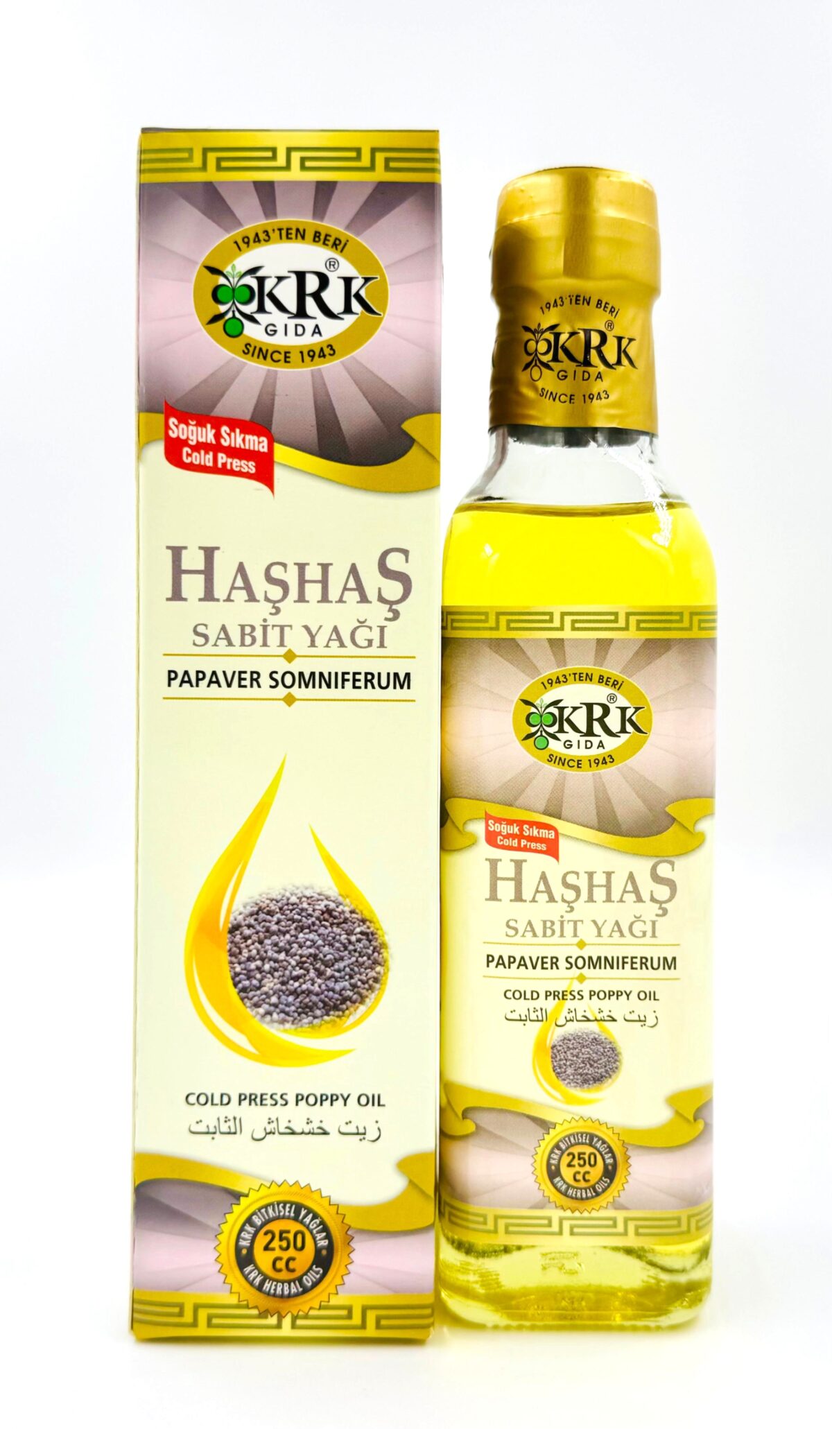 KRK GIDA HAŞHAŞ YAĞI 250CC - Görsel 1
