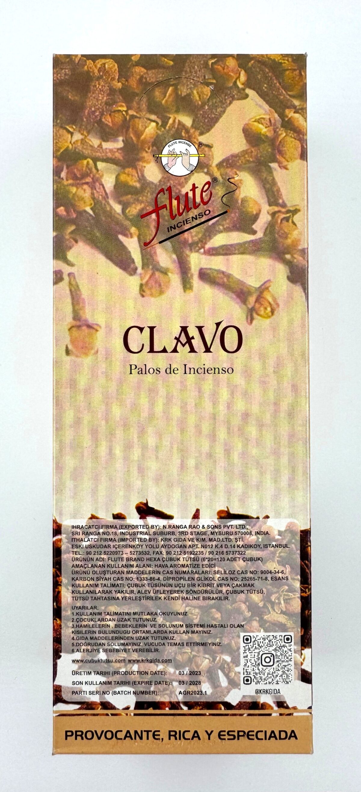 FLUTE ÇUBUK TÜTSÜ CLOVE - Görsel 3
