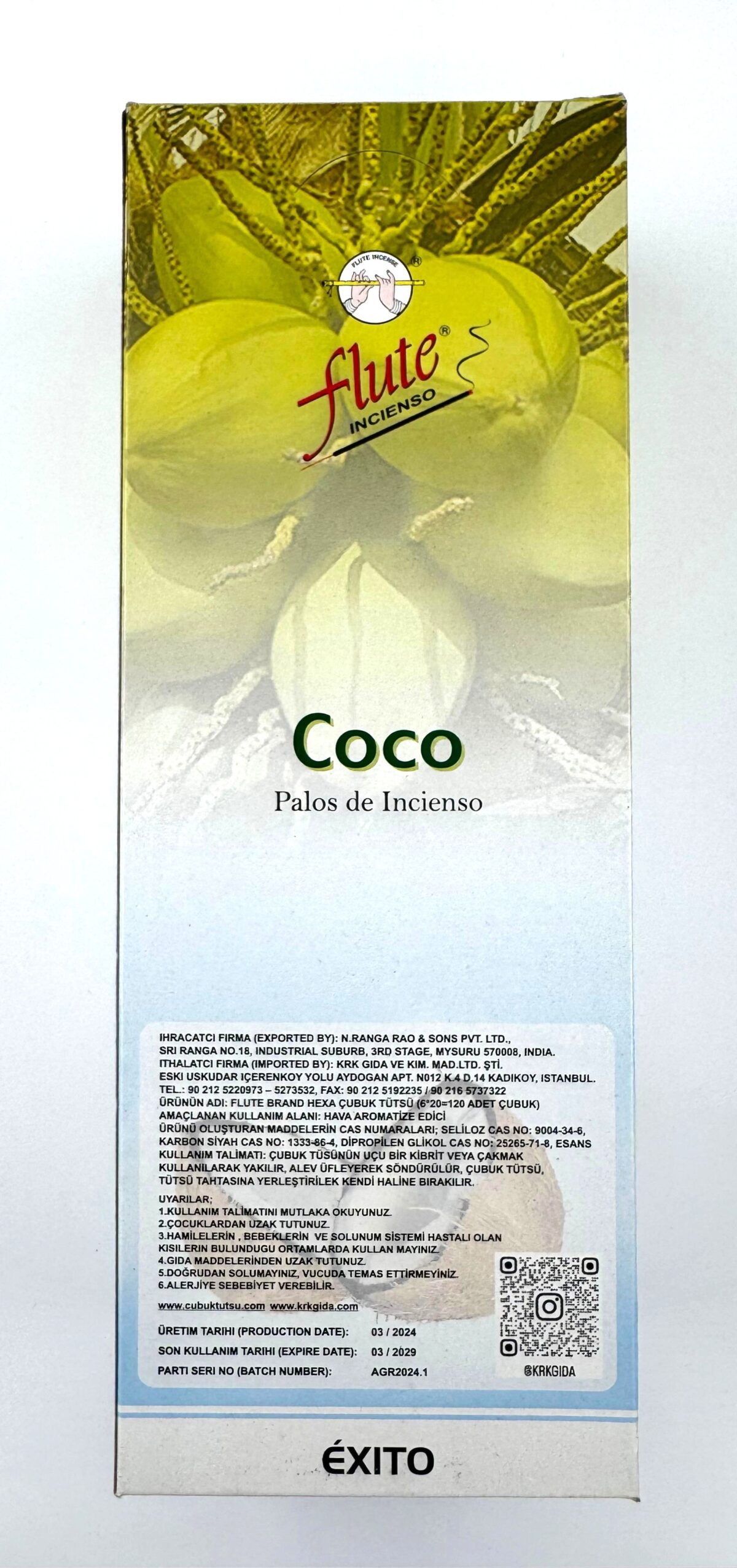 FLUTE ÇUBUK TÜTSÜ COCONUT - Görsel 2