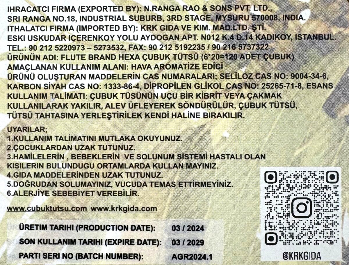 FLUTE ÇUBUK TÜTSÜ EUCALYPTUS - Görsel 2