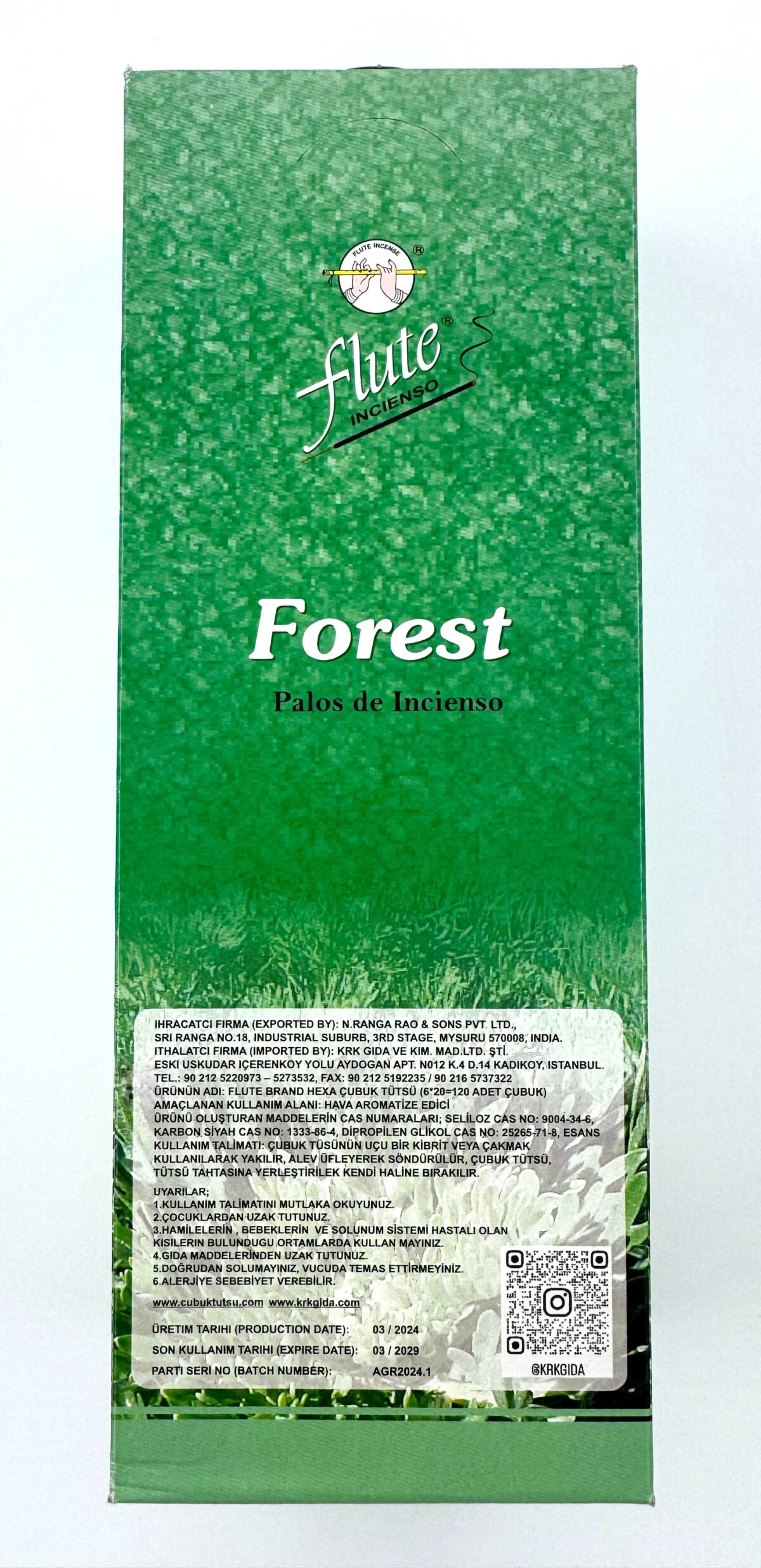 FLUTE ÇUBUK TÜTSÜ FOREST - Görsel 2
