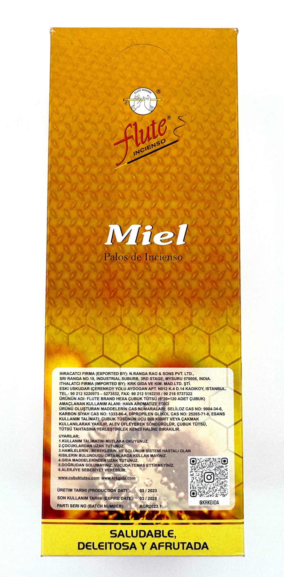 FLUTE ÇUBUK TÜTSÜ HONEY - Görsel 3