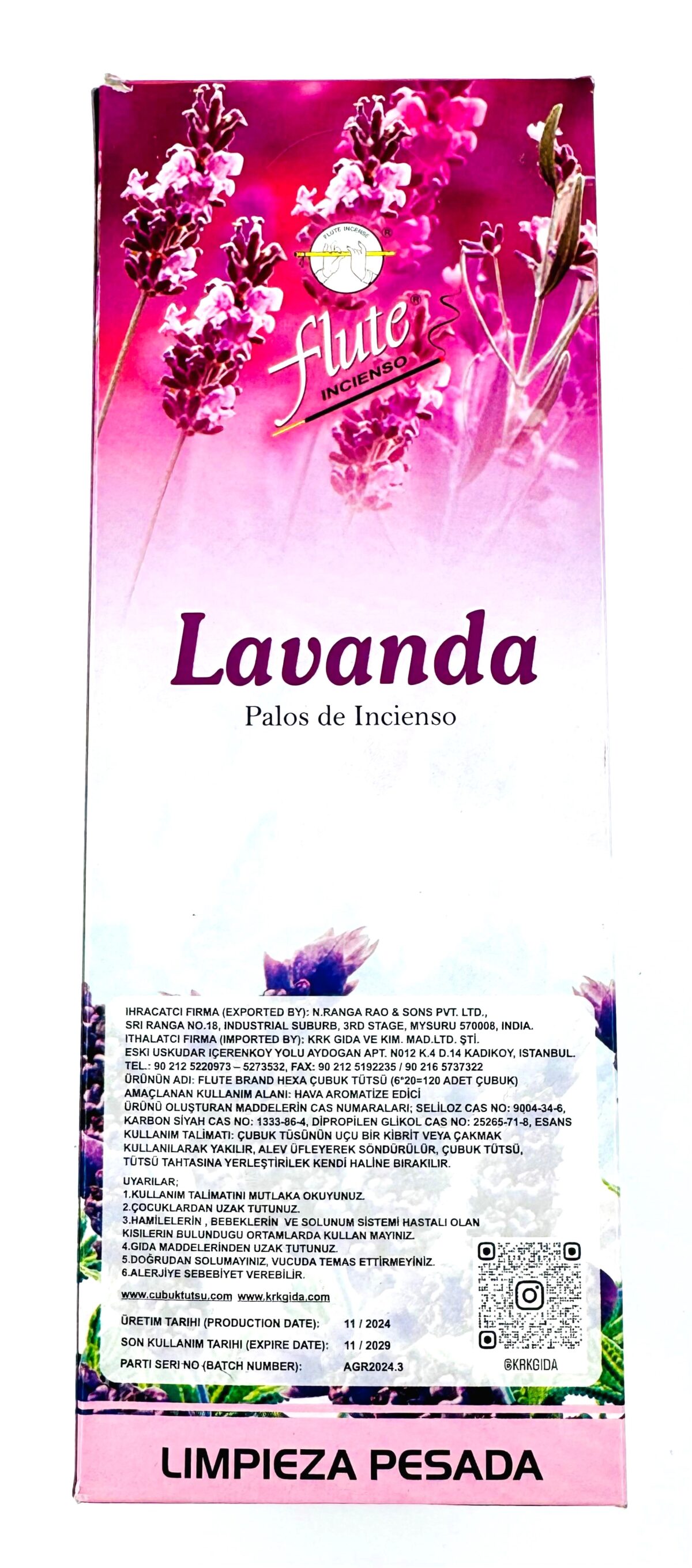 FLUTE ÇUBUK TÜTSÜ LAVENDER - Görsel 2