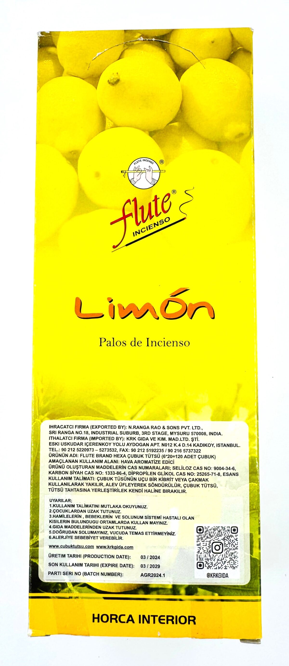 FLUTE ÇUBUK TÜTSÜ LEMON - Görsel 2
