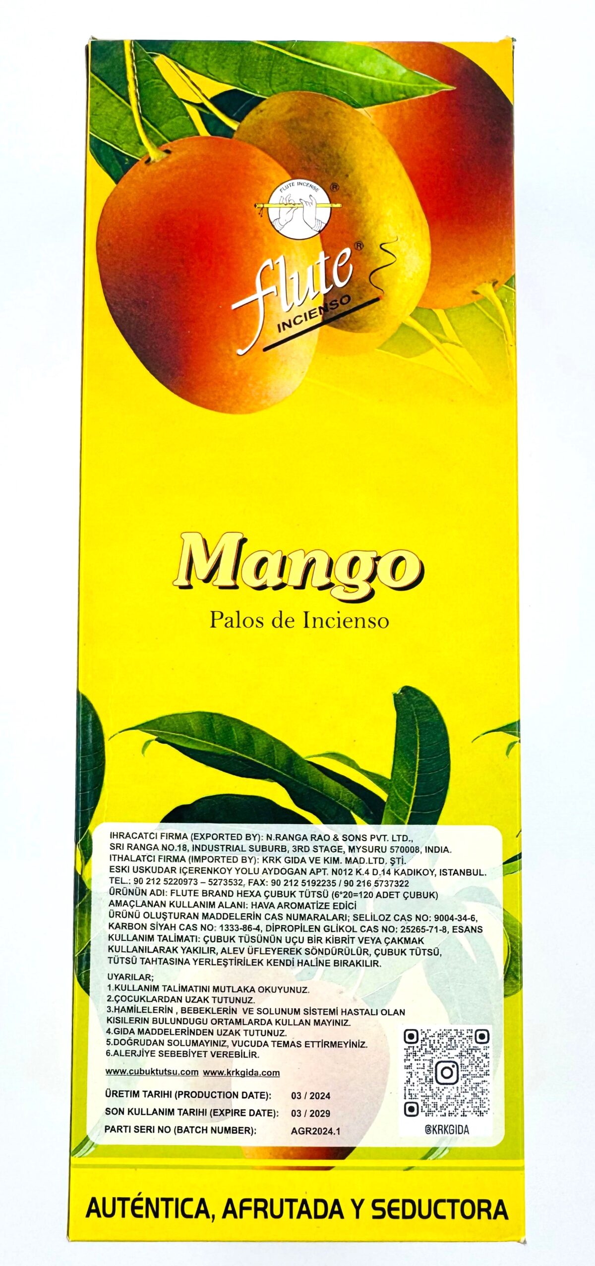 FLUTE ÇUBUK TÜTSÜ MANGO - Görsel 3