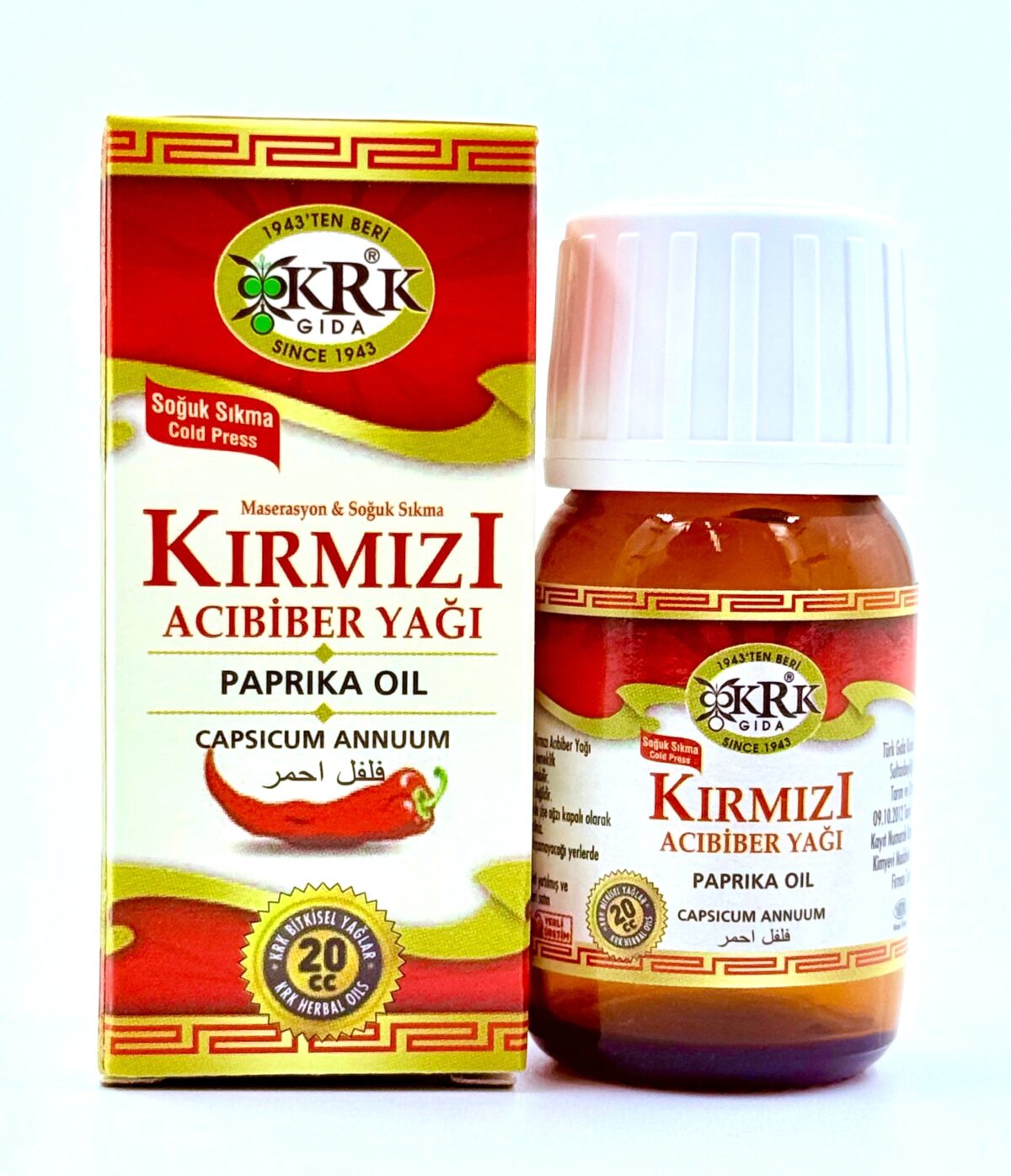 KRK GIDA KIRMIZI ACI BİBER YAĞI 20CC - Görsel 1