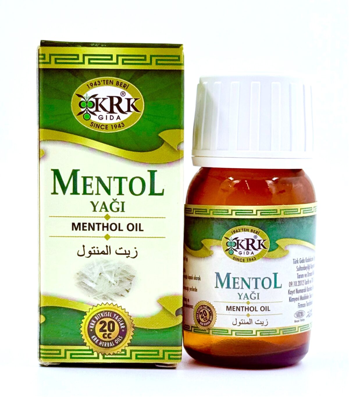 KRK GIDA MENTOL YAĞI 20CC - Görsel 1