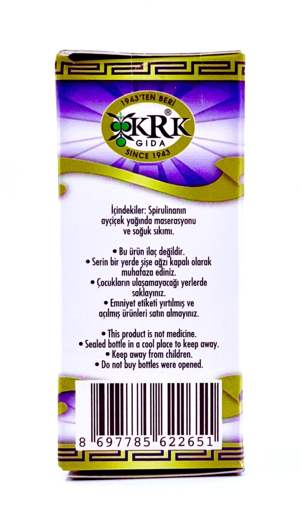 KRK GIDA SPİRULİNA YAĞI 20CC - Görsel 5