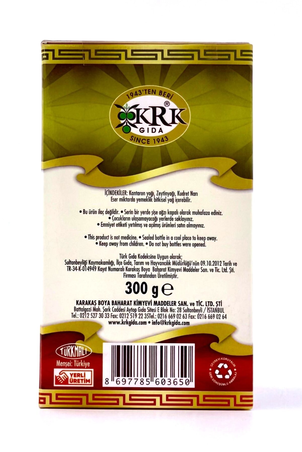 KRK GIDA KANTARON YAĞLI KUDRET NARI - Görsel 5