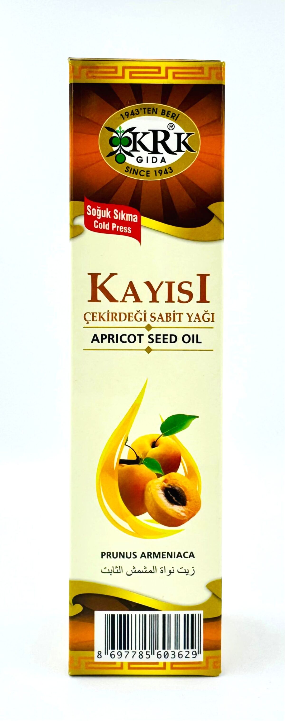 KRK GIDA KAYISI ÇEKİRDEĞİ YAĞI 250CC - Görsel 3