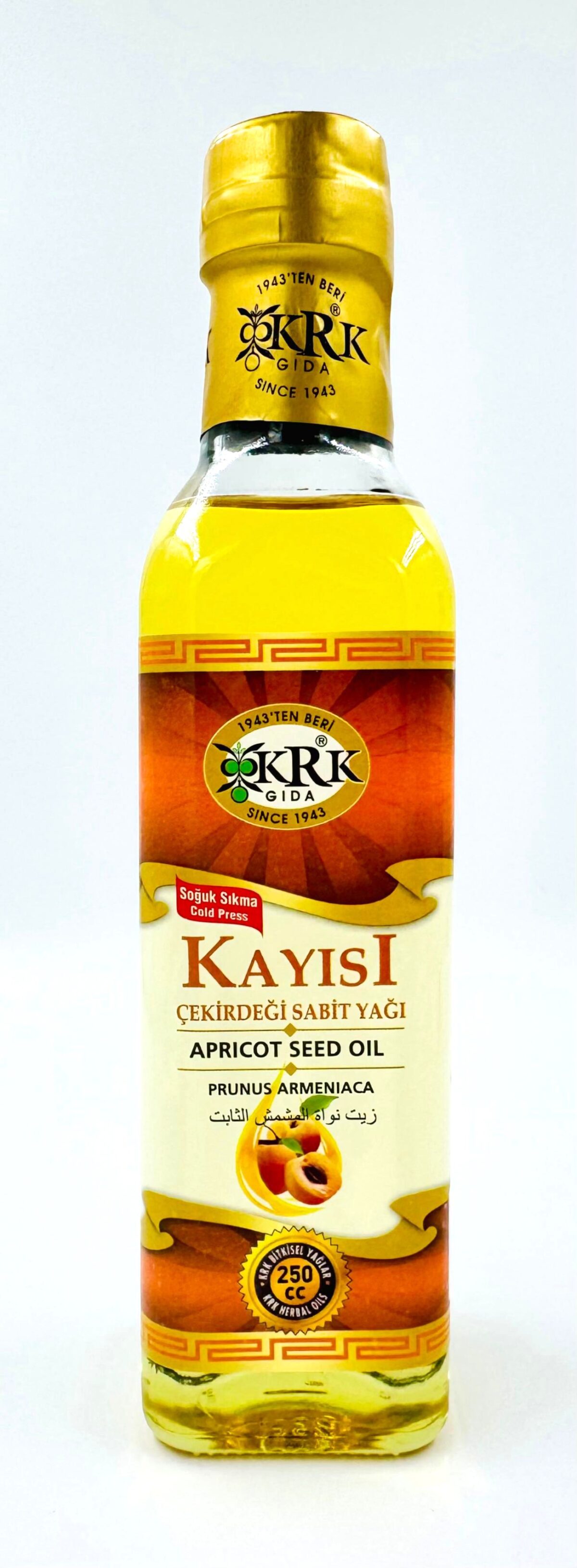 KRK GIDA KAYISI ÇEKİRDEĞİ YAĞI 250CC - Görsel 2