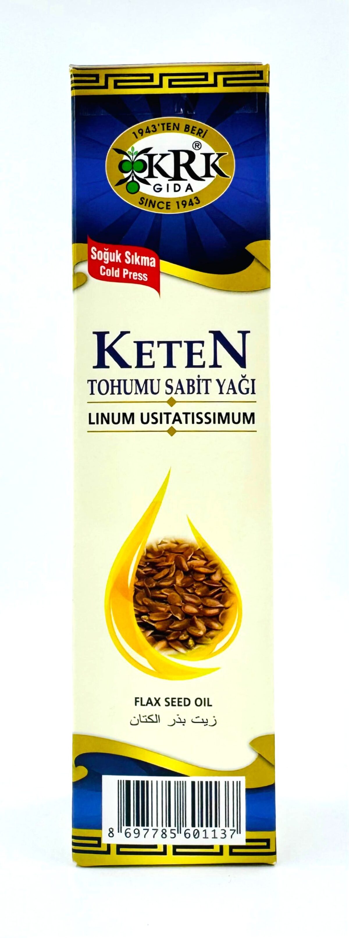 KRK GIDA KETEN TOHUMU YAĞI 250CC - Görsel 3