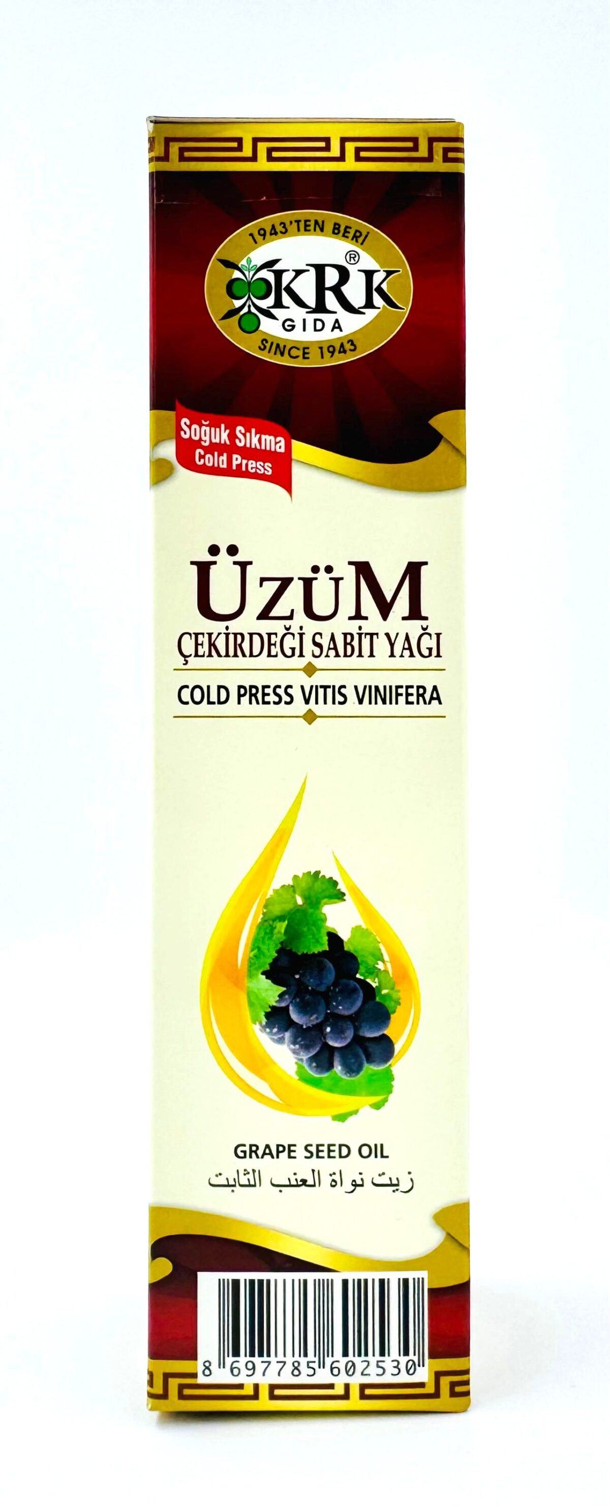 KRK GIDA ÜZÜM ÇEKİRDEĞİ YAĞI 250CC - Görsel 3