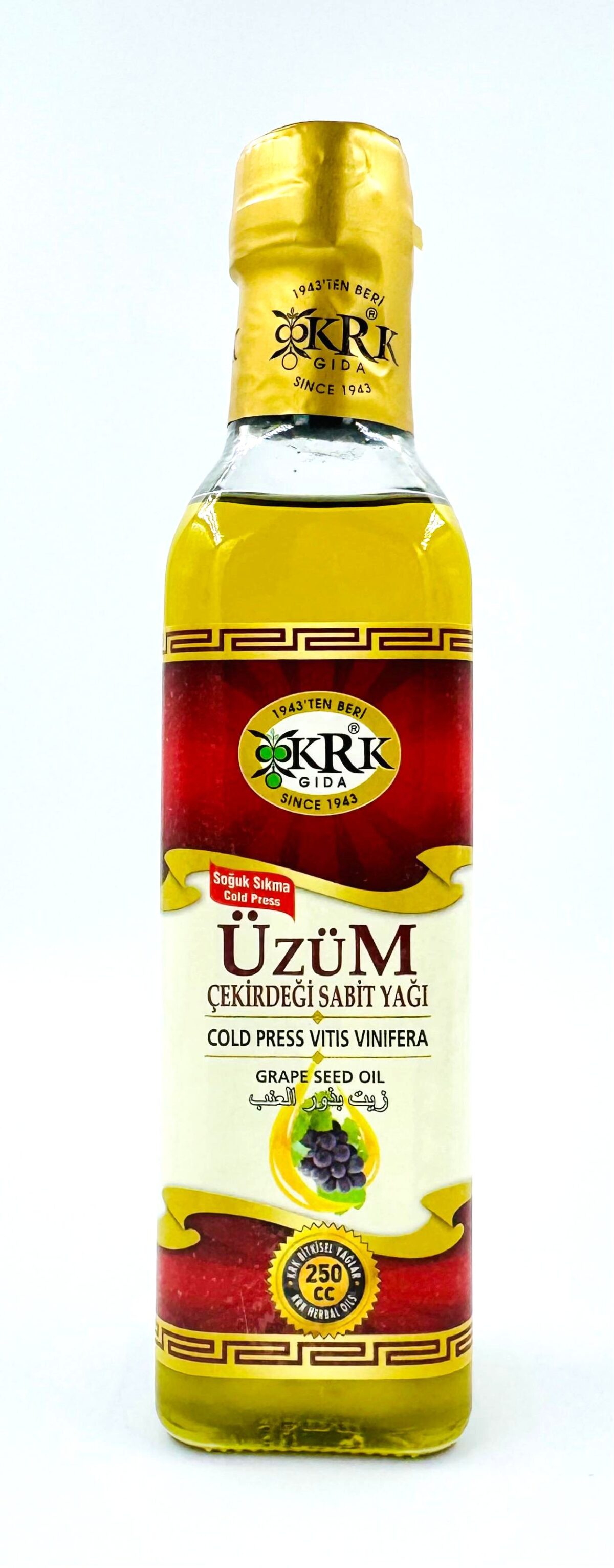 KRK GIDA ÜZÜM ÇEKİRDEĞİ YAĞI 250CC - Görsel 2