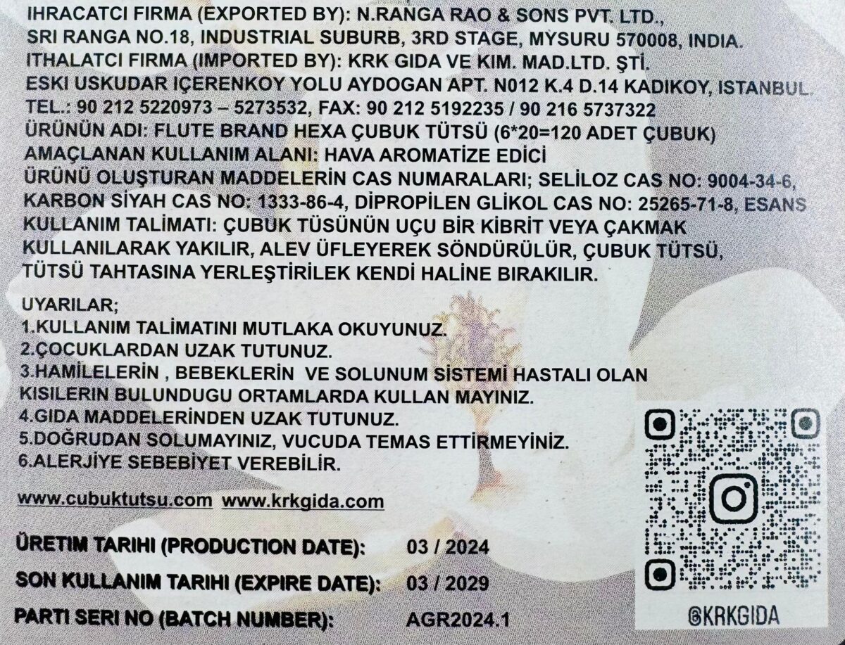 FLUTE ÇUBUK TÜTSÜ MAGNOLIA - Görsel 3