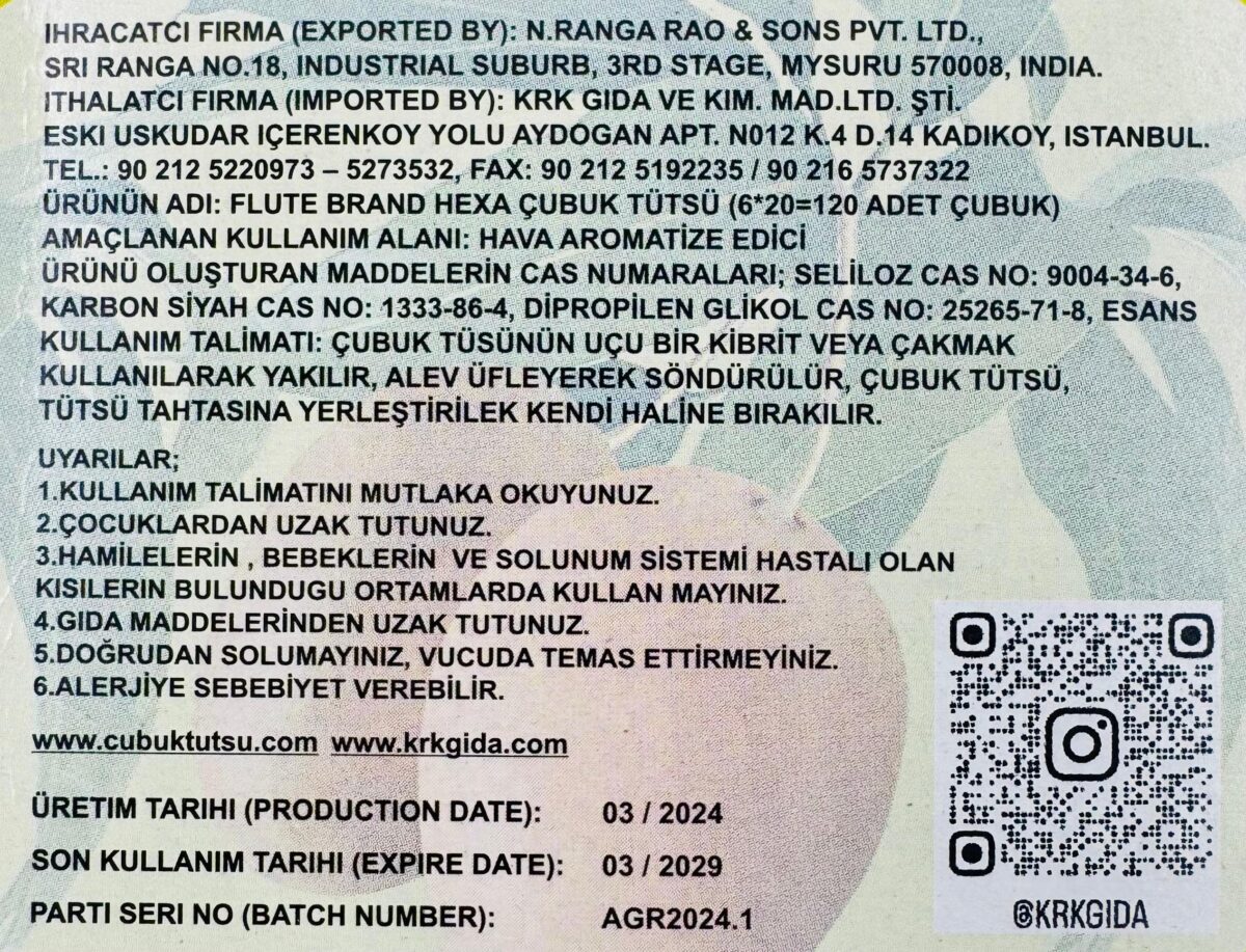 FLUTE ÇUBUK TÜTSÜ MANGO - Görsel 2