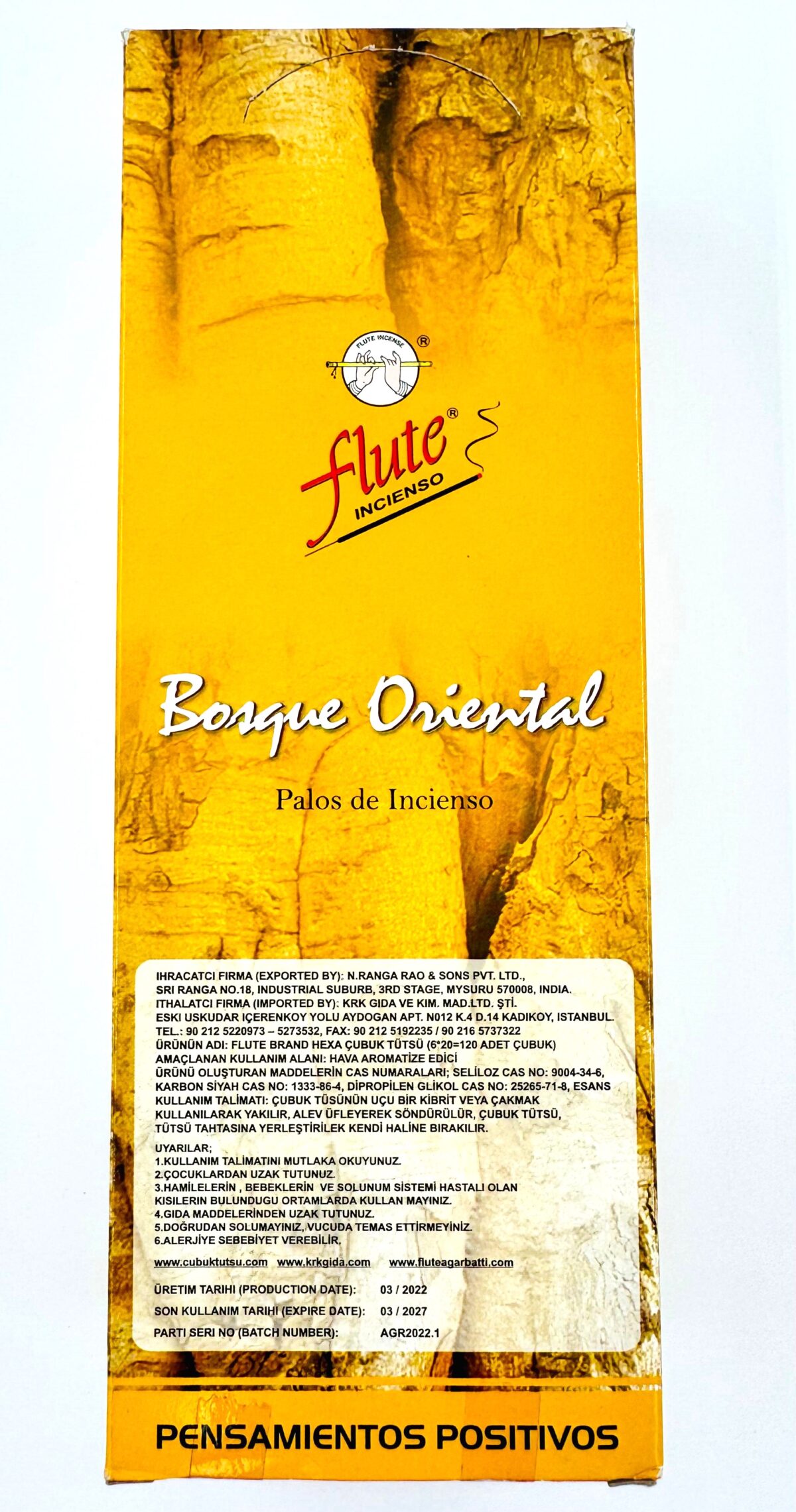 FLUTE ÇUBUK TÜTSÜ ORIENT WOOD - Görsel 2