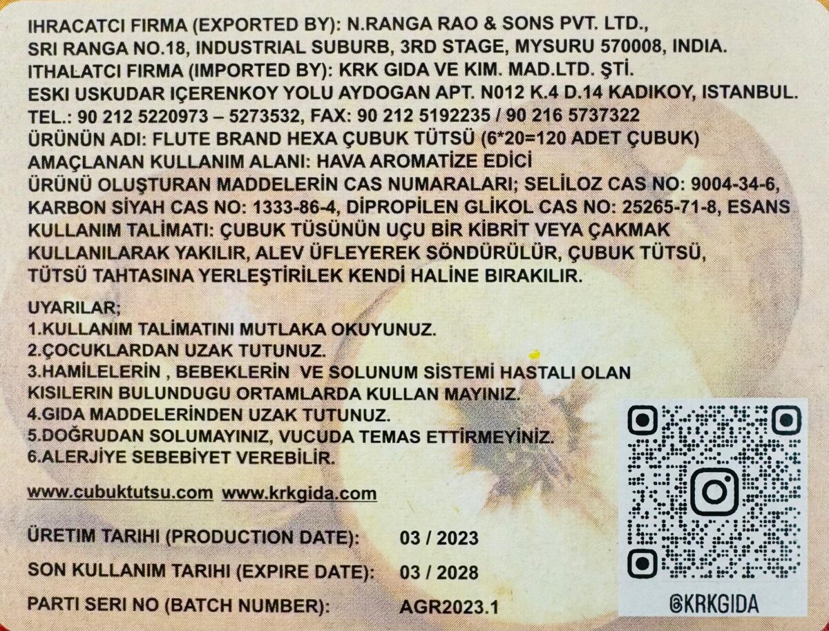 FLUTE ÇUBUK TÜTSÜ PEACH - Görsel 3