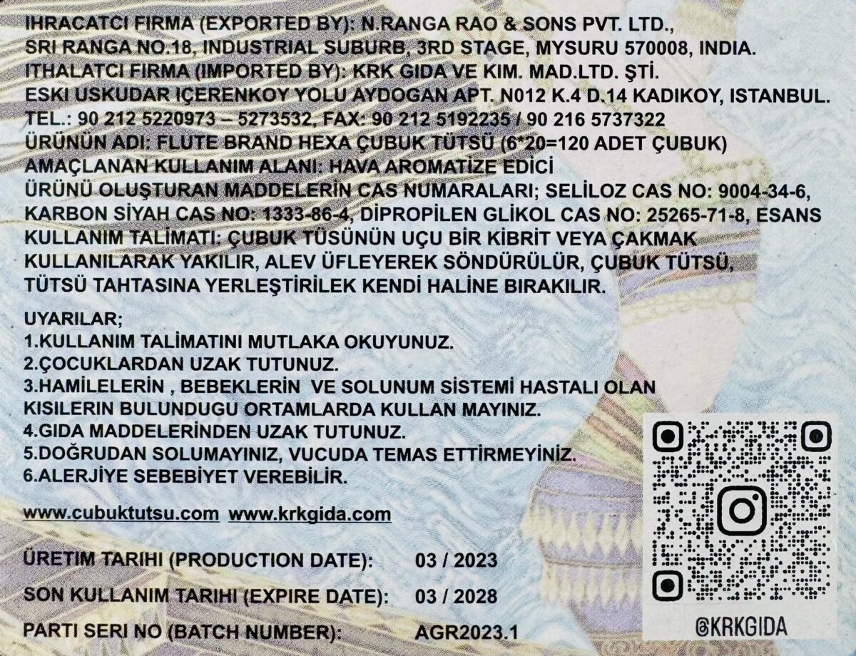 FLUTE ÇUBUK TÜTSÜ FLB SEA BREEZE HEX - Görsel 2