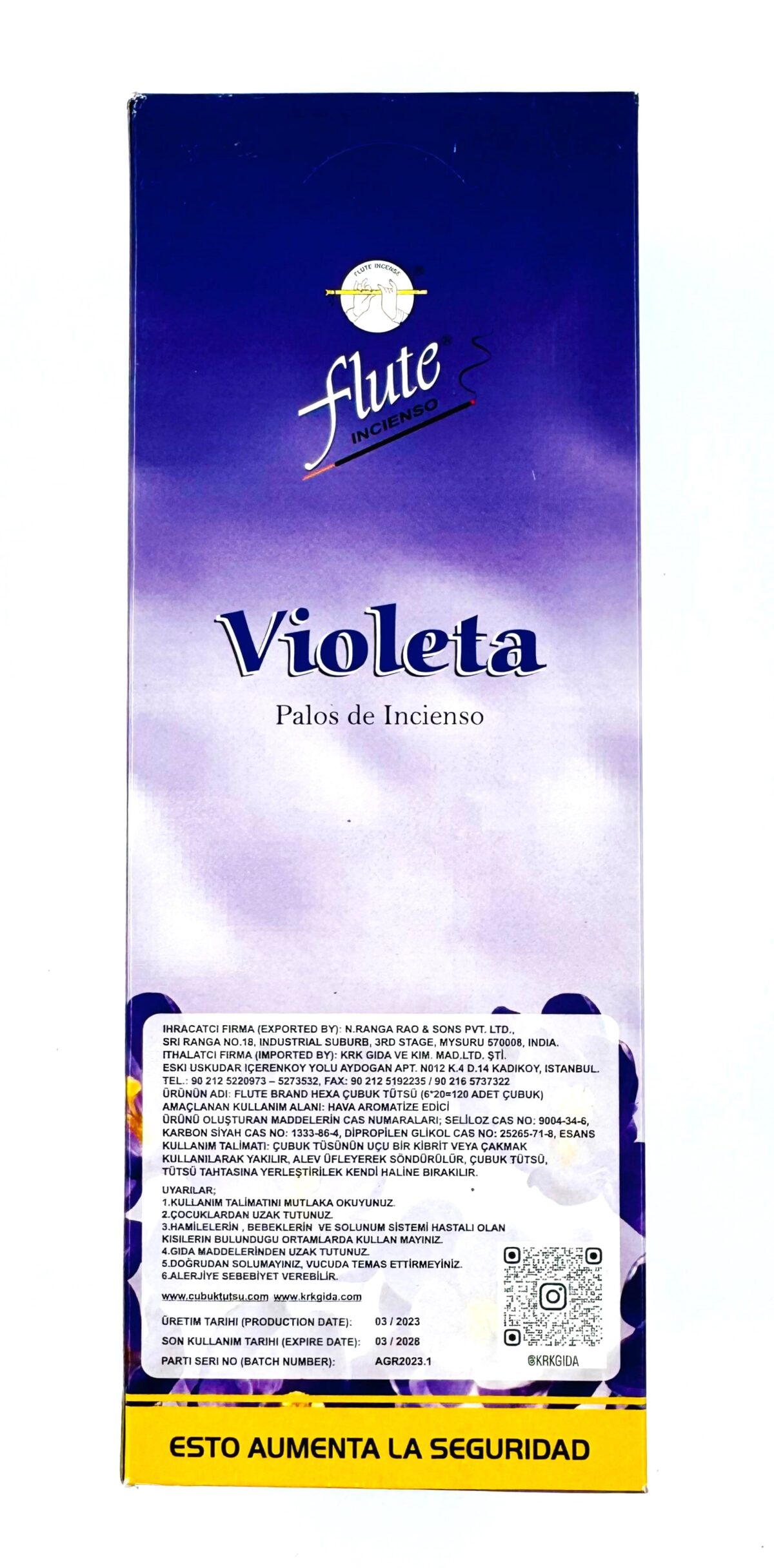 FLUTE ÇUBUK TÜTSÜ VIOLET - Görsel 3