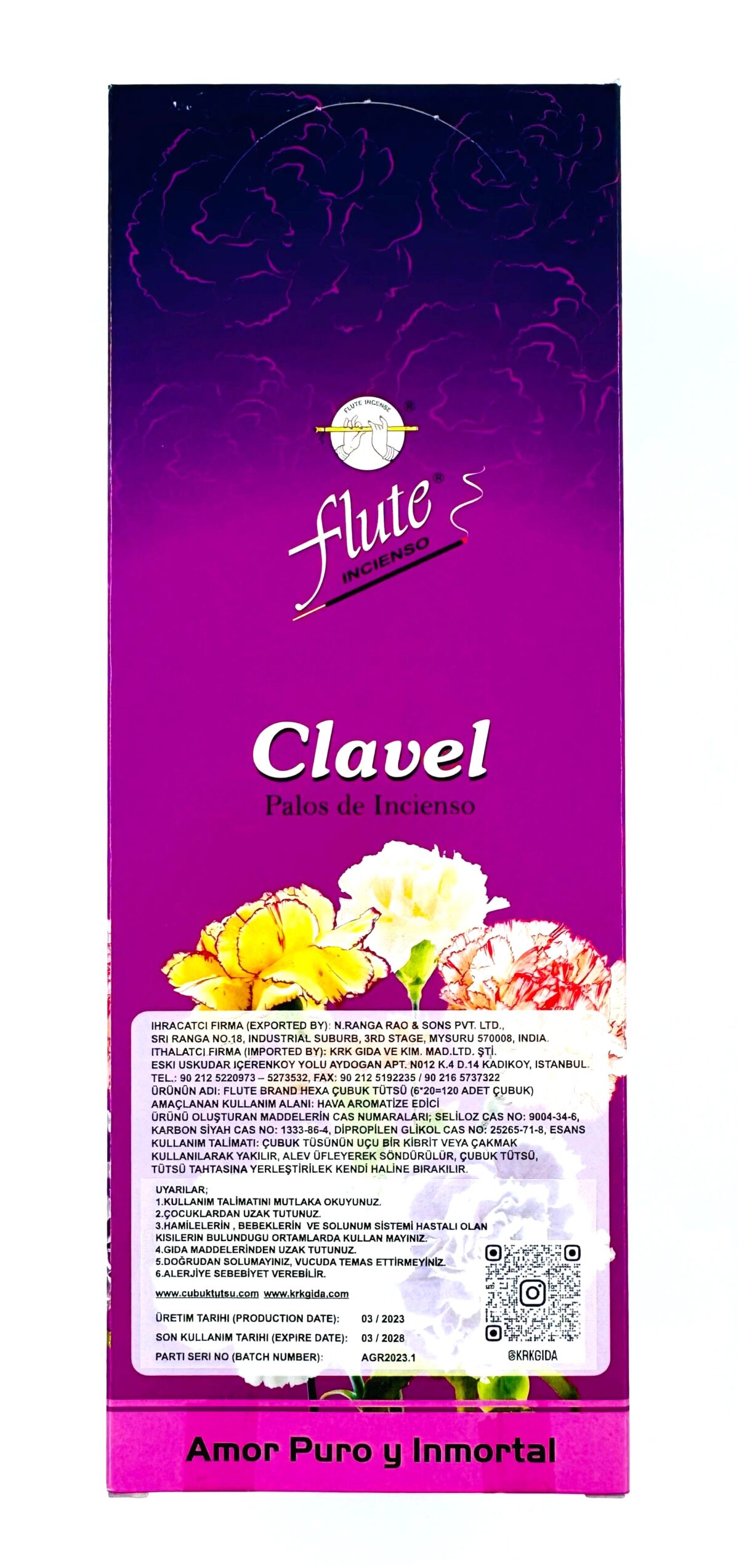 FLUTE ÇUBUK TÜTSÜ CARNATION - Görsel 2