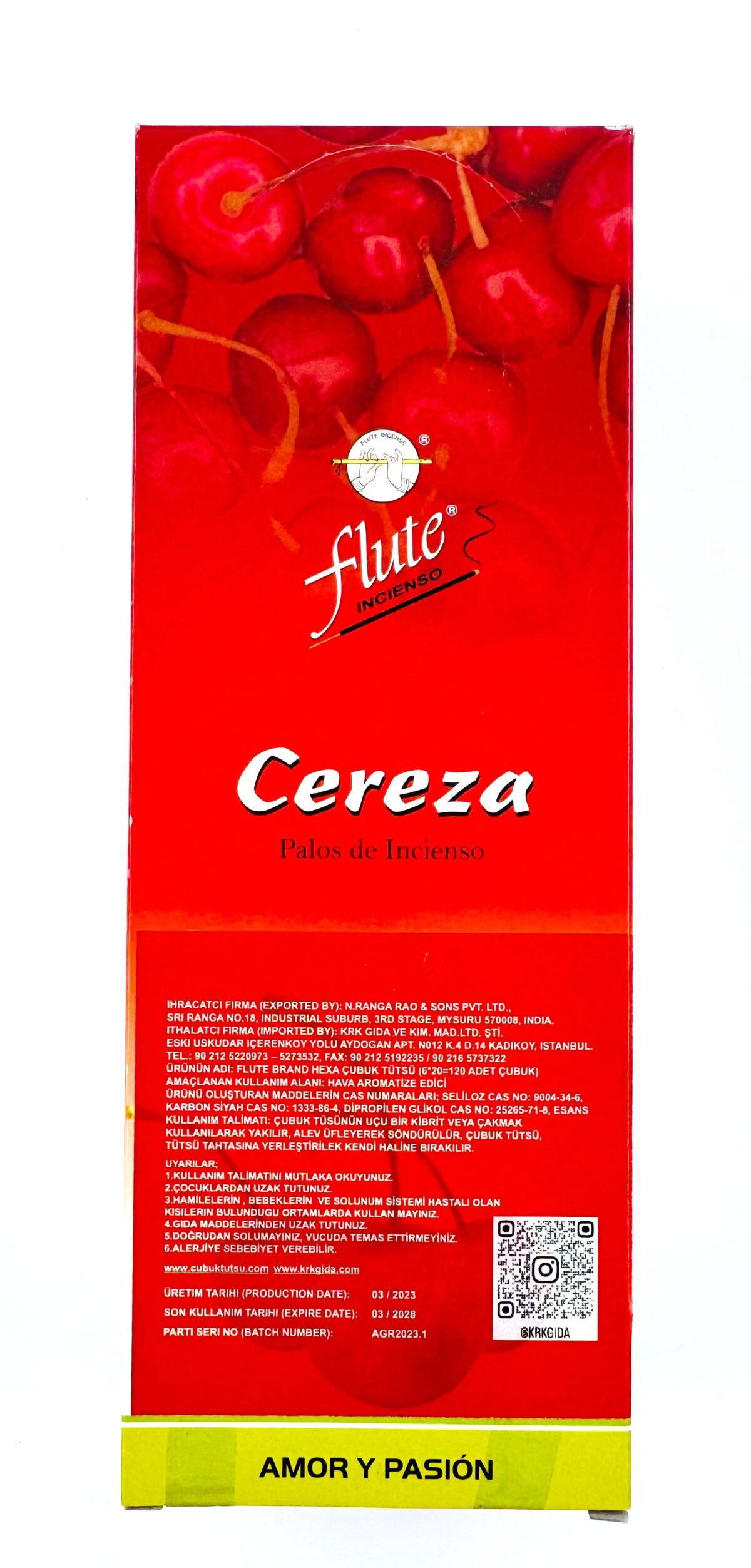 FLUTE ÇUBUK TÜTSÜ CHERRY - Görsel 2