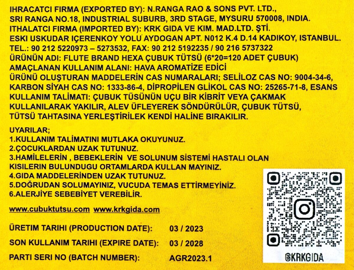 FLUTE ÇUBUK TÜTSÜ GOLD RAIN - Görsel 2