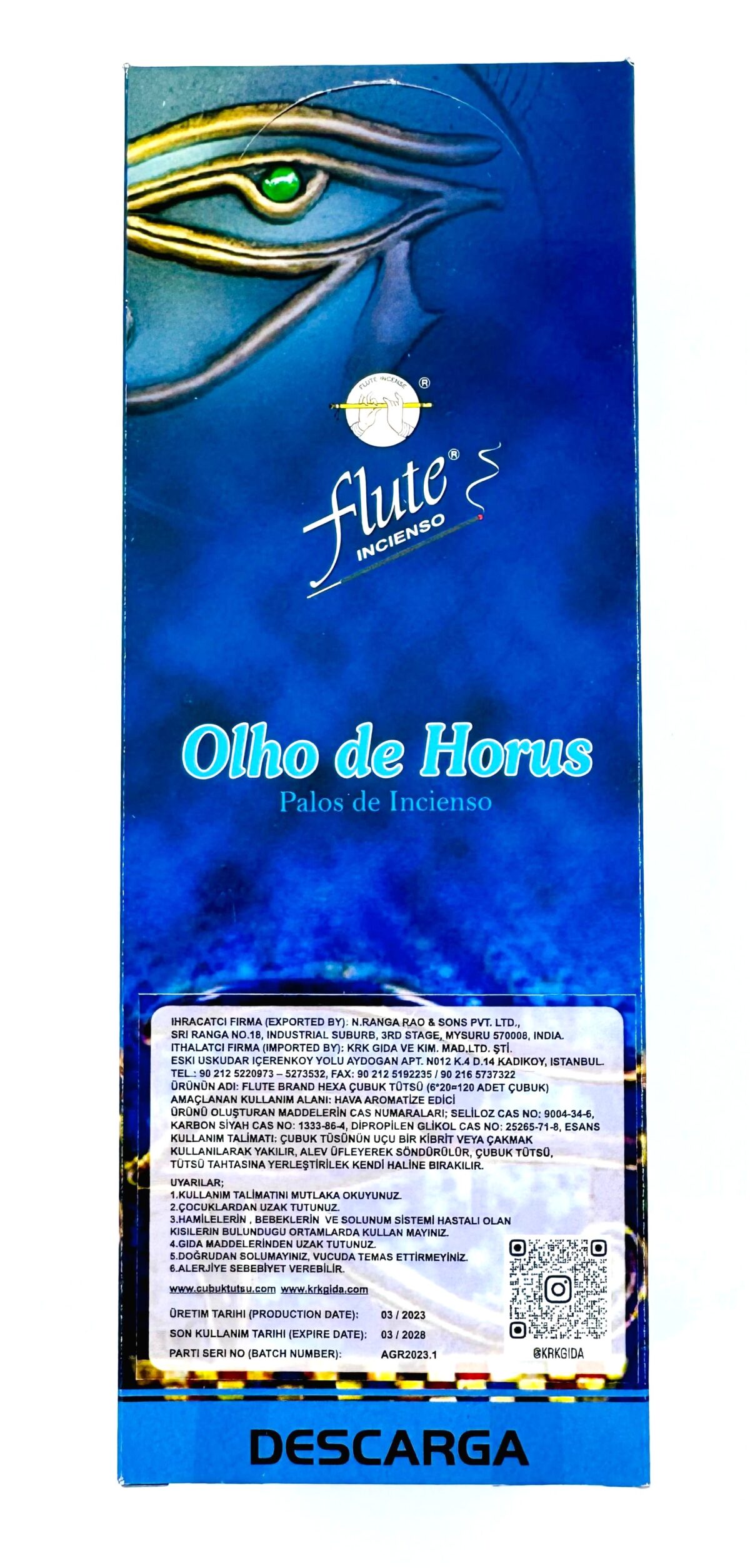 FLUTE ÇUBUK TÜTSÜ HORUS EYE - Görsel 3