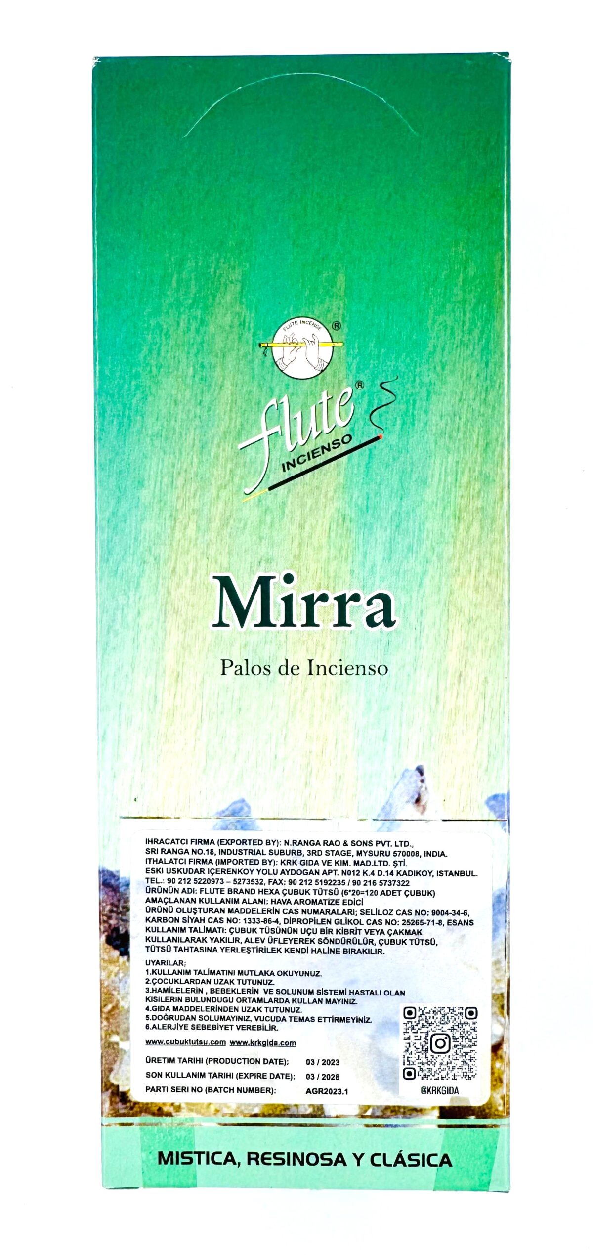 FLUTE ÇUBUK TÜTSÜ MYRRH - Görsel 2