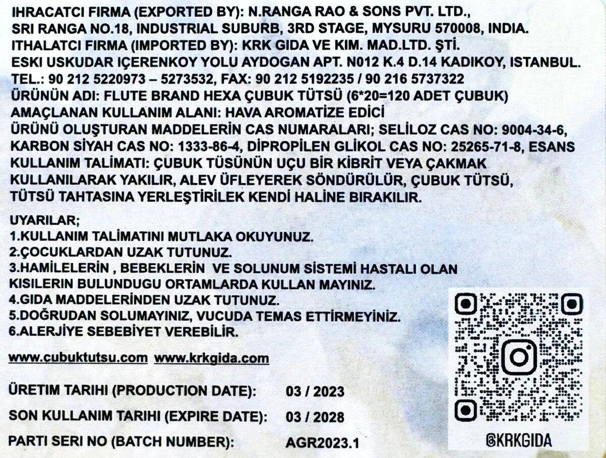 FLUTE ÇUBUK TÜTSÜ MYRRH - Görsel 3