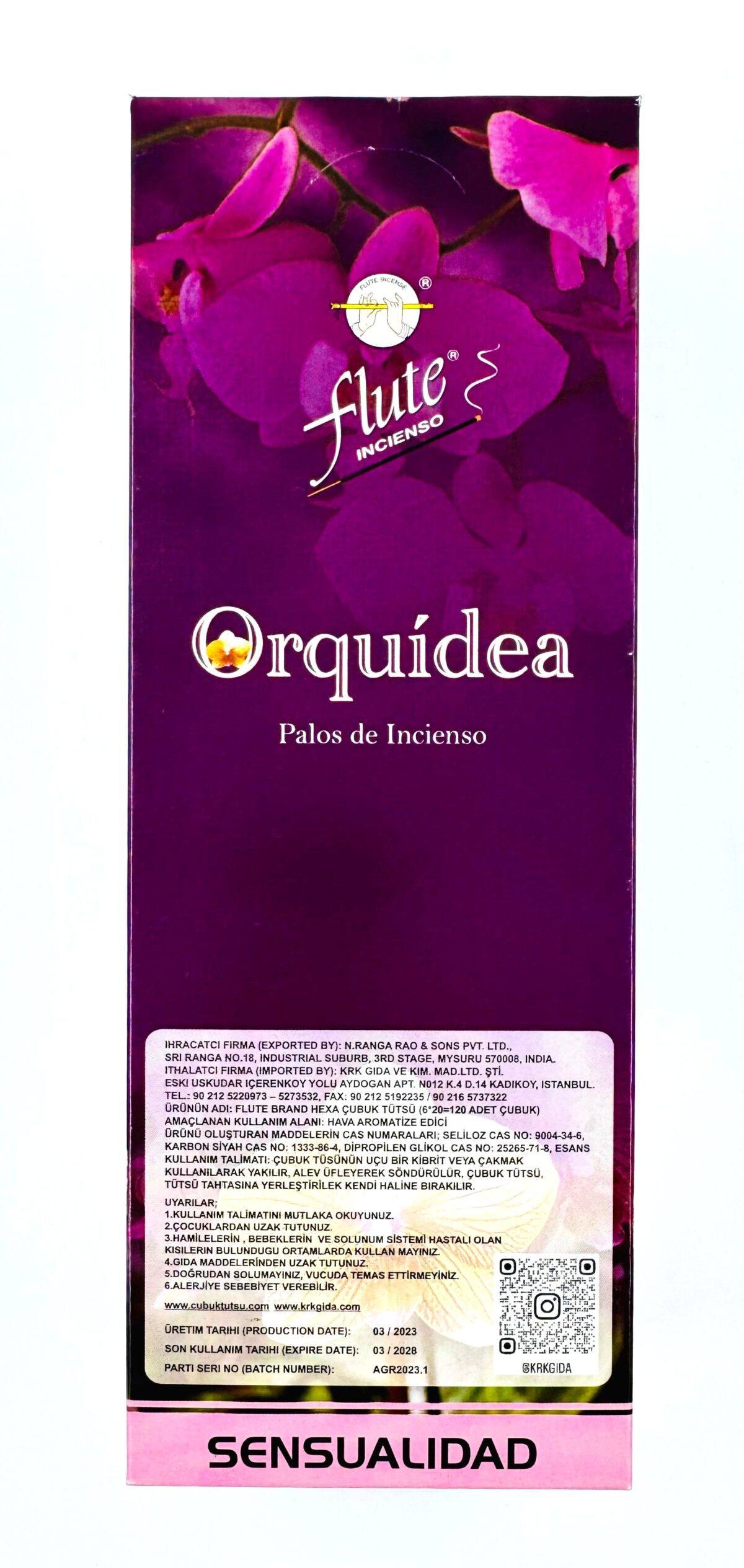 FLUTE ÇUBUK TÜTSÜ ORCHID - Görsel 2