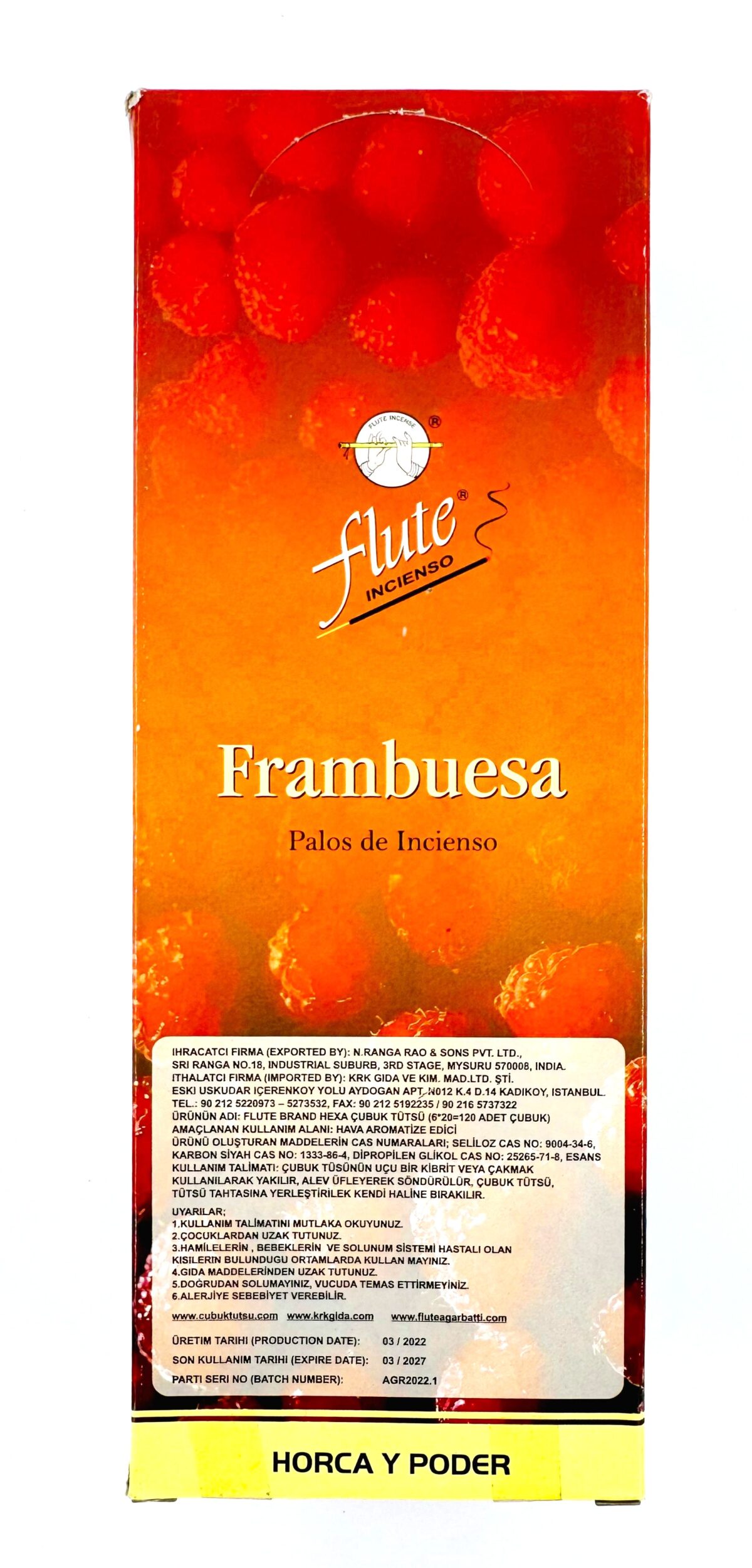 FLUTE ÇUBUK TÜTSÜ RASPBERRY - Görsel 2