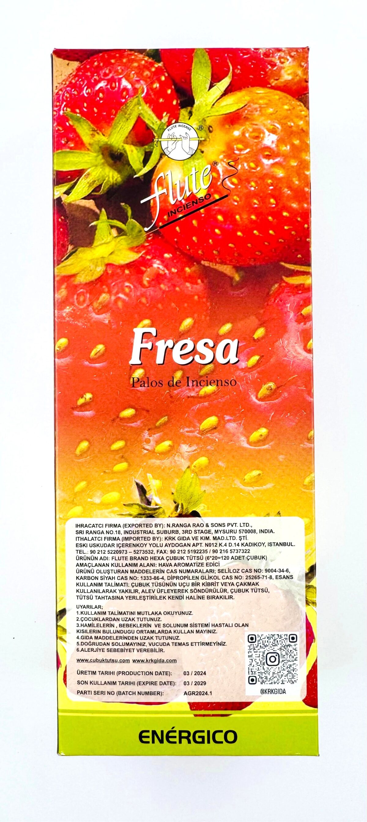 FLUTE ÇUBUK TÜTSÜ STRAWBERRY - Görsel 3