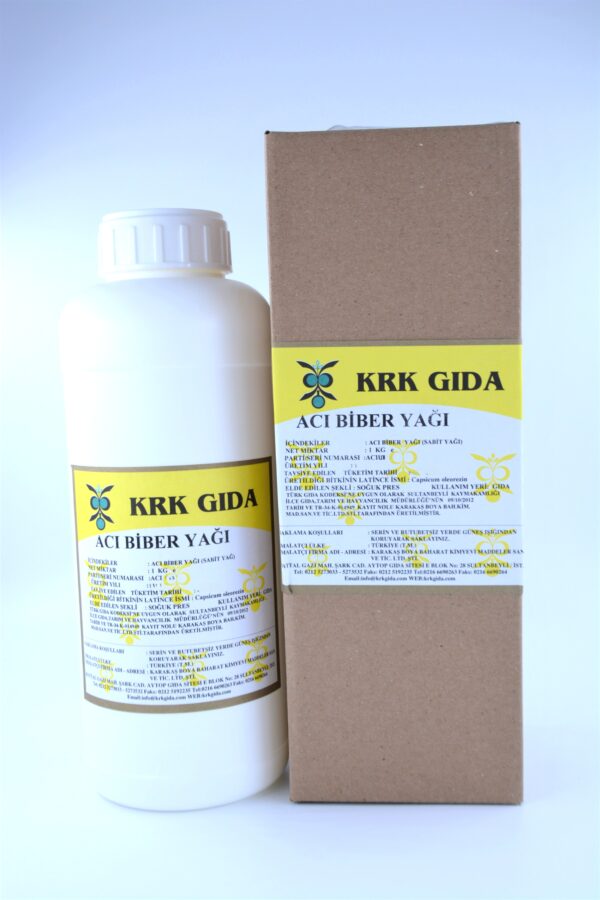 KRK GIDA KIRMIZI ACI BİBER YAĞI (YAĞ BAZLI)