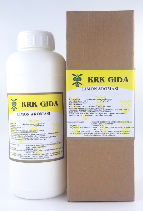 KRK GIDA LİMON AROMASI