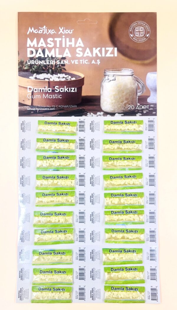 MASTİHA DAMLA SAKIZI (1GRAM X 20 ADET)