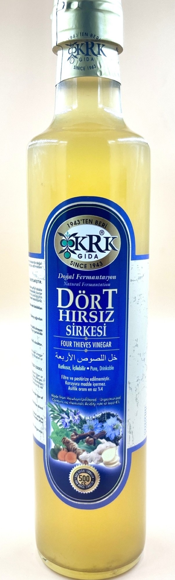 419e0d57-2b7c-4a40-9fbb-5d82d996a719 KRK GIDA DÖRT HIRSIZ SİRKESİ (FOUR THIEVES VINEGAR) - Görsel 1