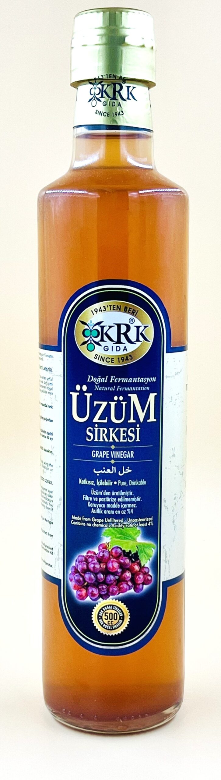 99a7dda4-a585-4db3-8db9-a1a3212b2a83 KRK GIDA ÜZÜM SİRKESİ (GRAPE VINEGAR) - Görsel 1